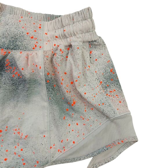 Lululemon Shorts Womens 8 Gray Hotty Low Rise 2.5" Reflective Lined Running Gym - Picture 3 of 12